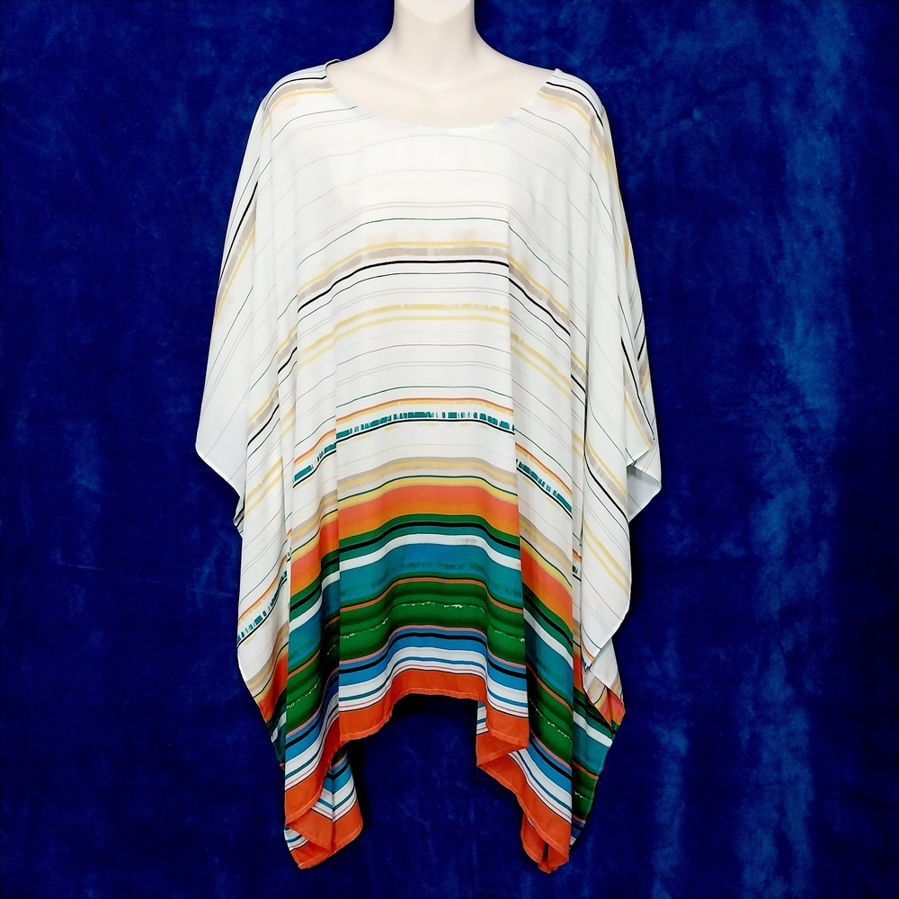 🔵BOGO FREE🔵 Catherines Top Flowy Lagenlook (Poncho Style) Sz 3X